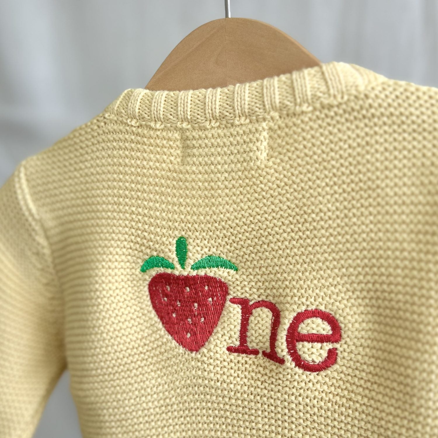 My Berry 1st Birthday Organic Cotton Zipped Cardigan