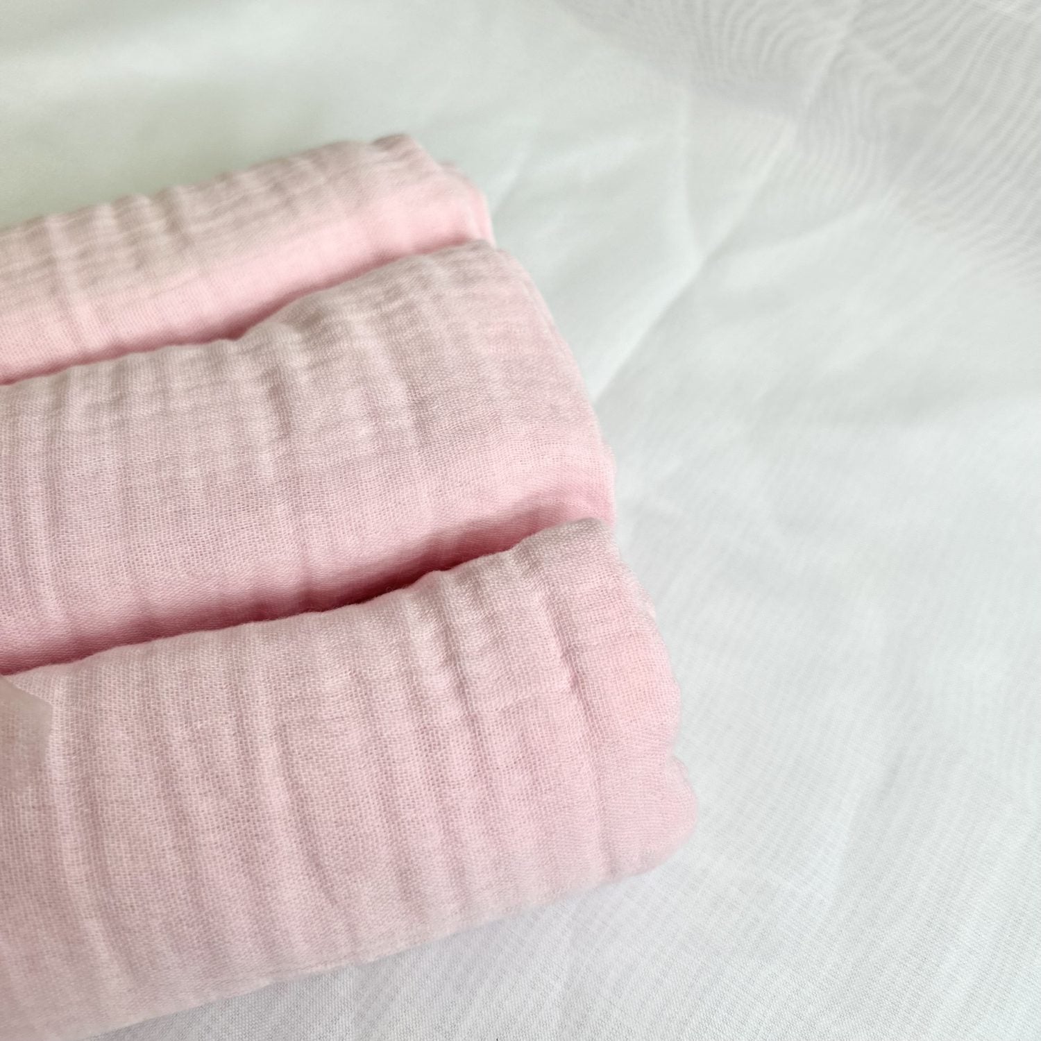 Mini Squares Muslins - Just Baby Pink