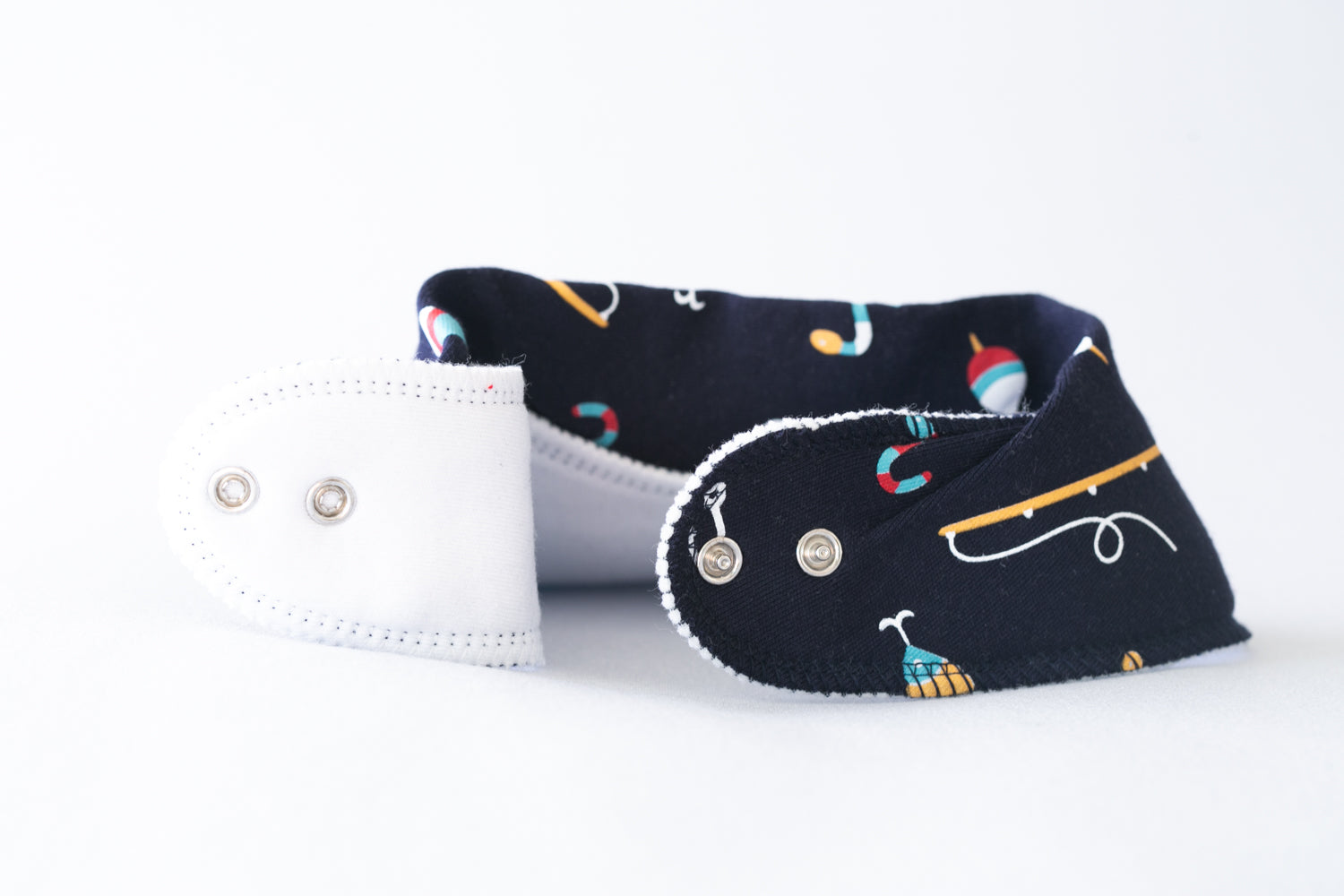 Let's go fishing organic cotton DribbleBoo bandana bib
