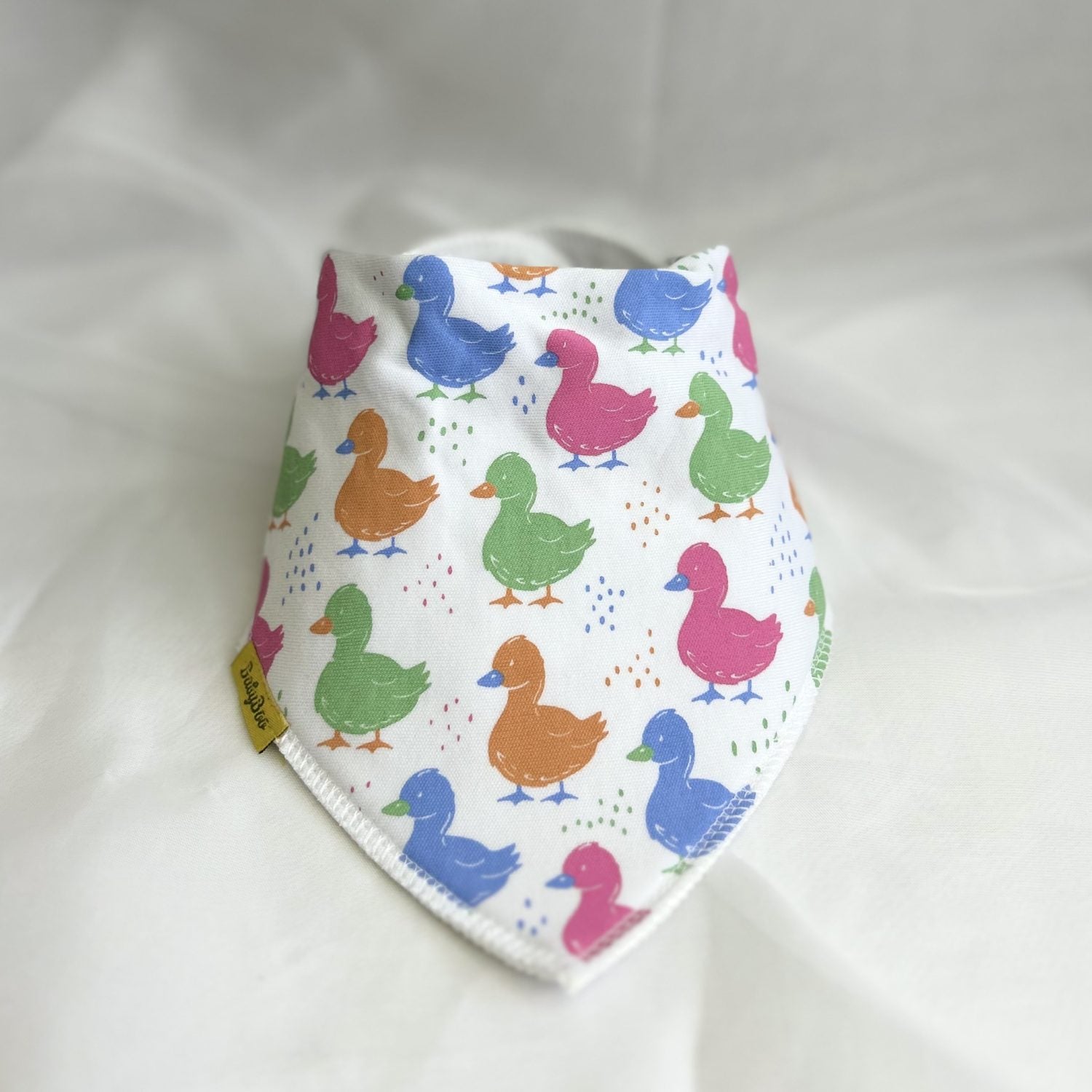 Duckies Organic Cotton DribbleBoo Bandana bib