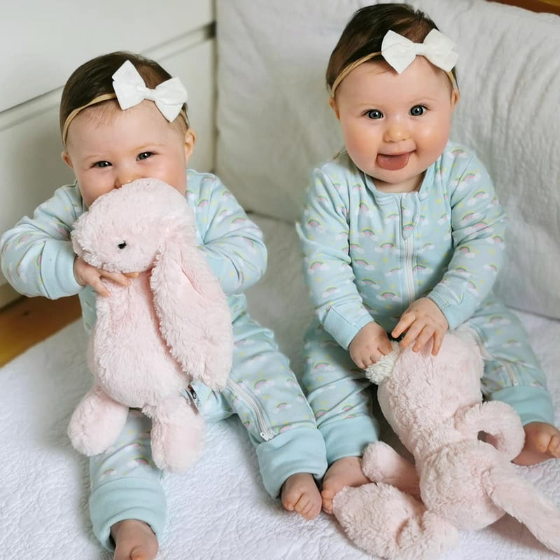 Painted rainbows organic cotton ZippyBoo suit