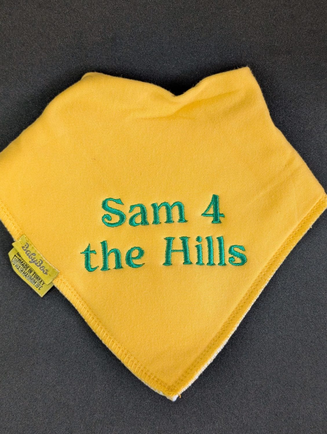 Sam 4 the Hills Organic Cotton DribbleBoo bandana bib