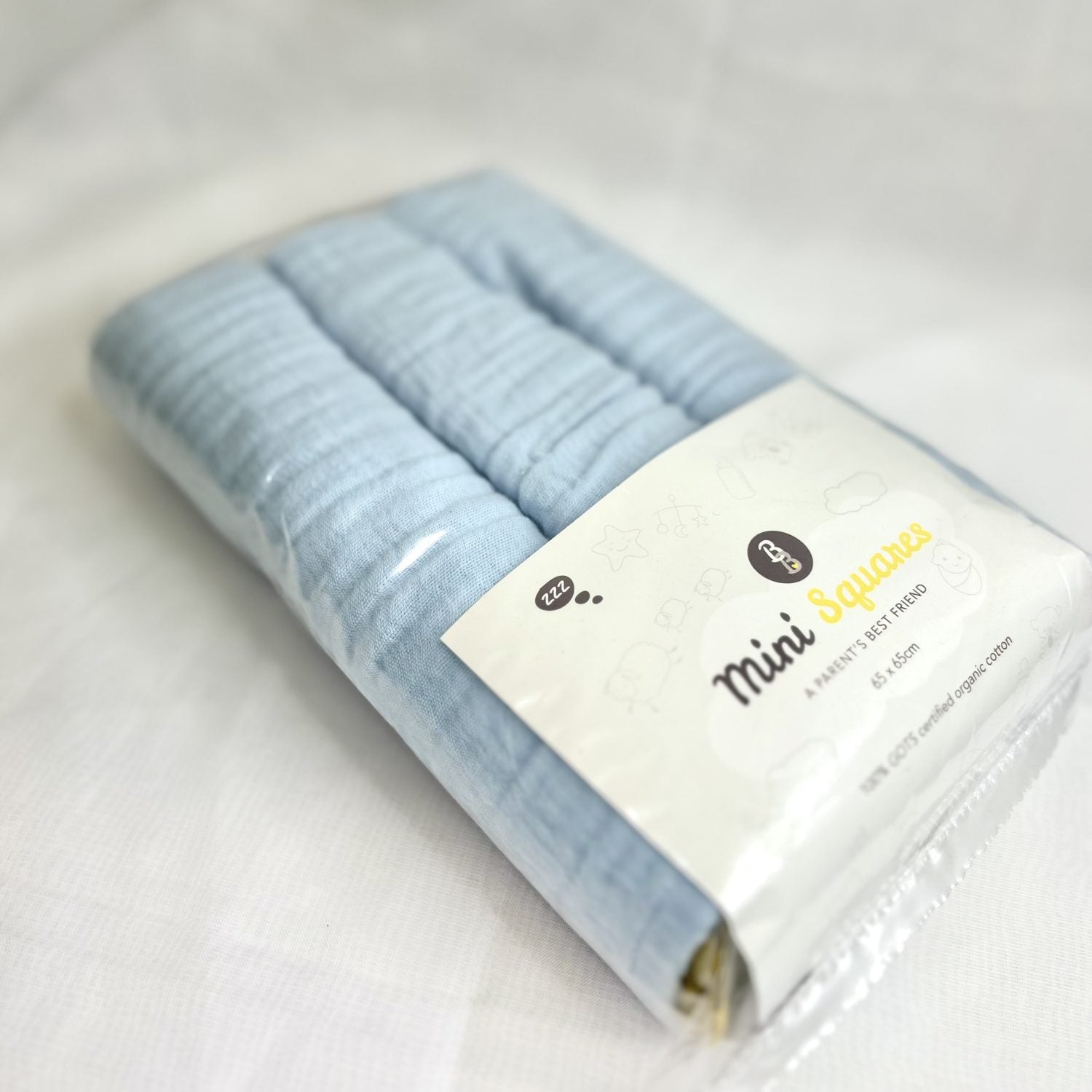 Mini Squares Muslins - Just Baby Blue