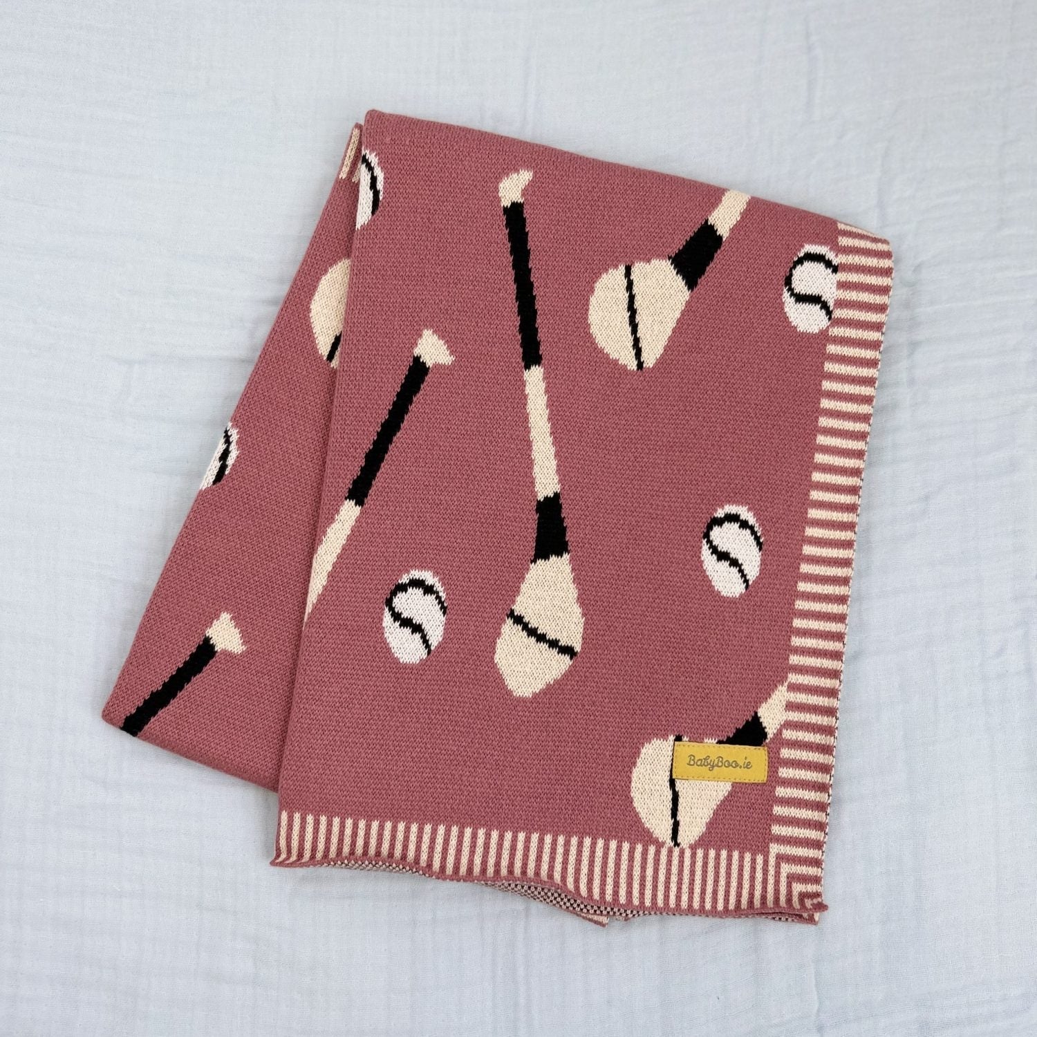Pink organic cotton GAA mad BlankieBoo
