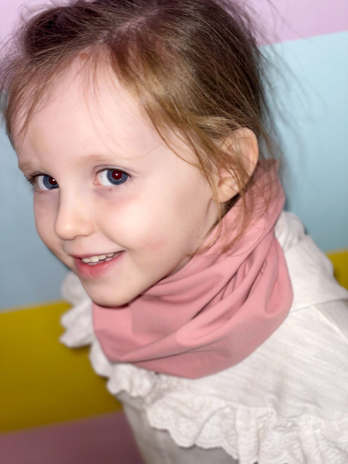 Rose organic cotton BooLoop Scarf