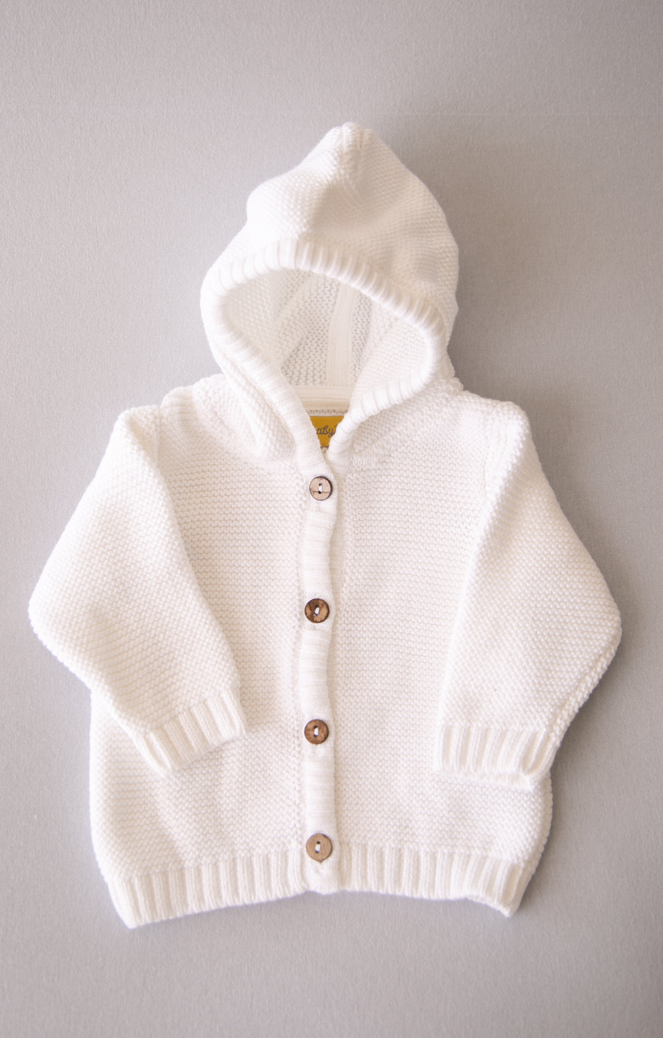 White organic cotton hoodie