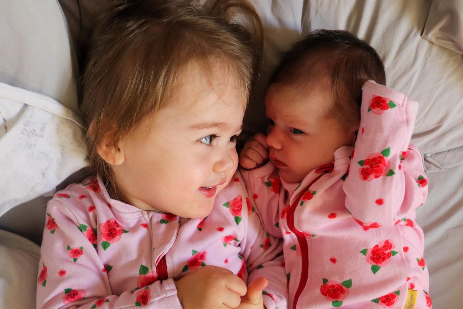 Roses organic cotton ZippyBoo suit