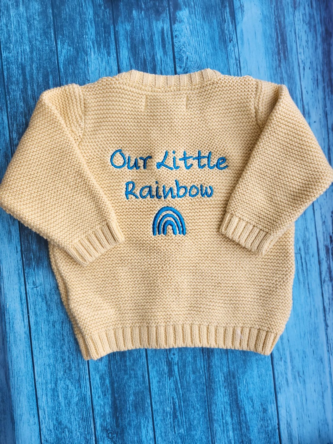 Little Rainbow Organic Cotton Zipped Cardigan
