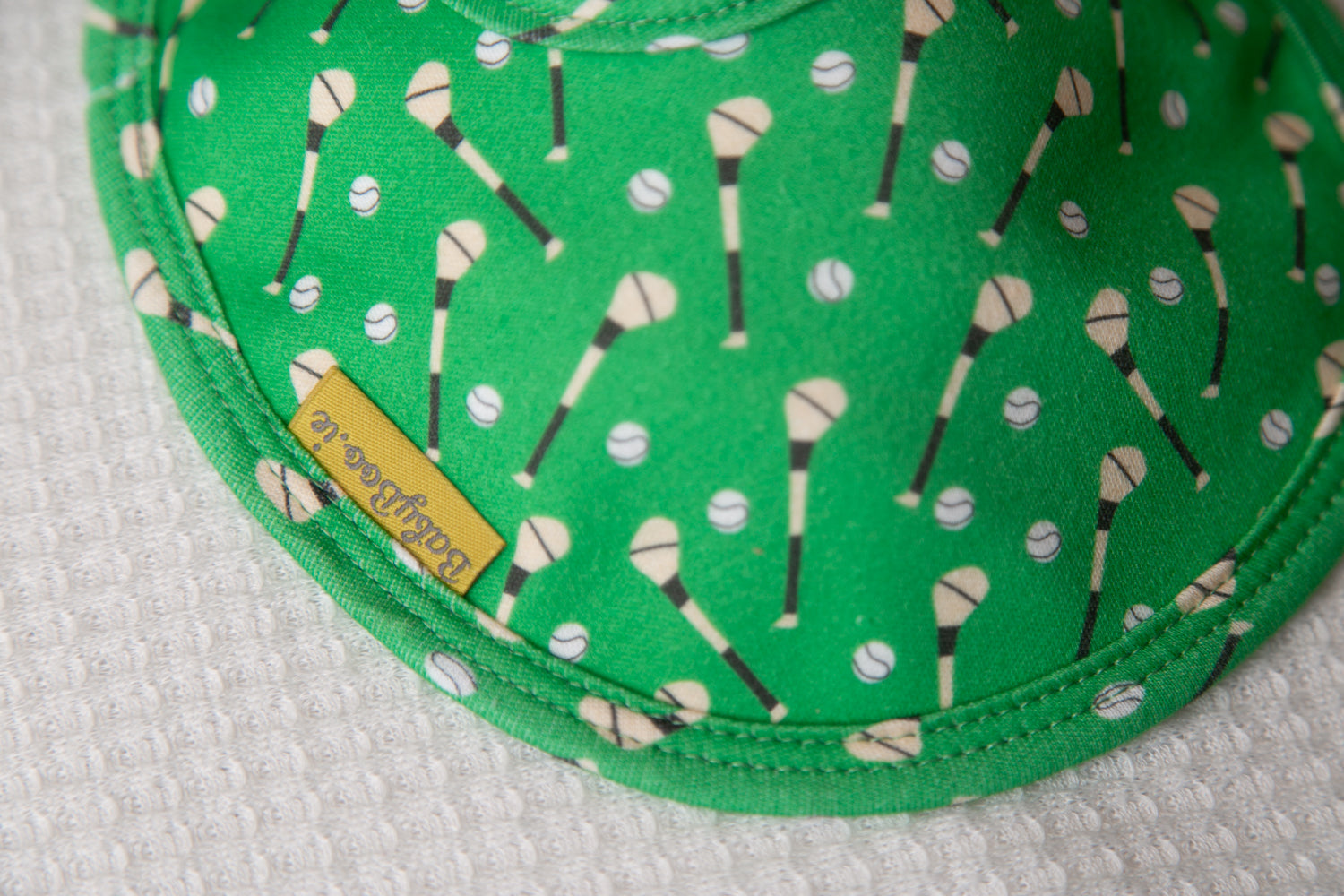 Green GAA organic cotton LittleBoo baby bib