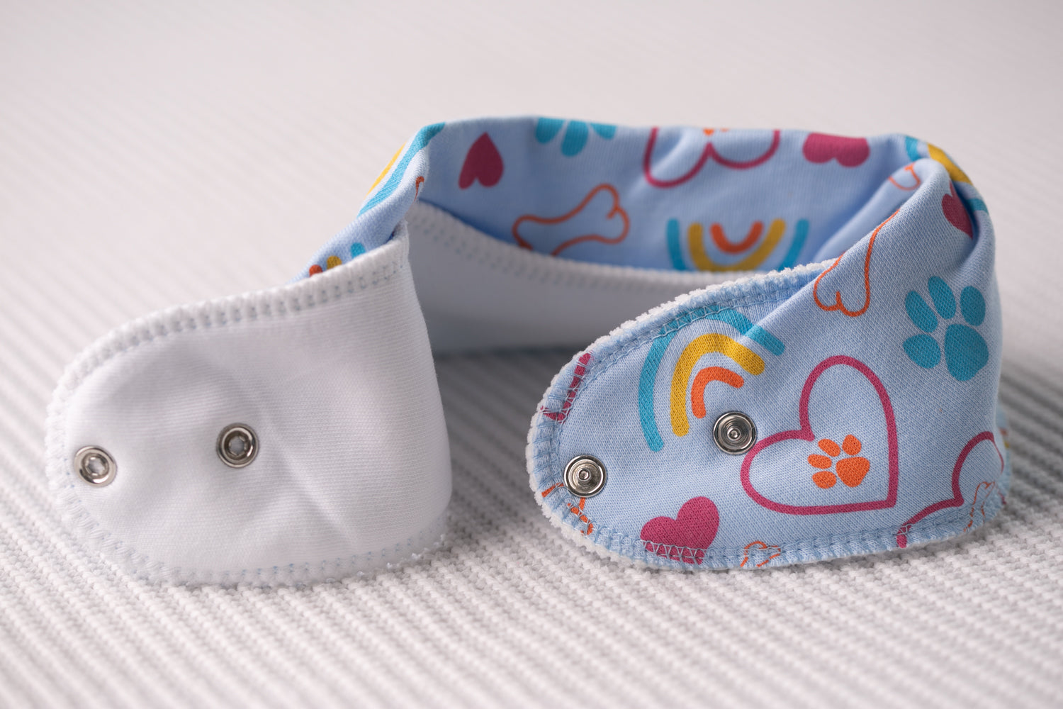 Puppy love organic cotton DribbleBoo bandana bib
