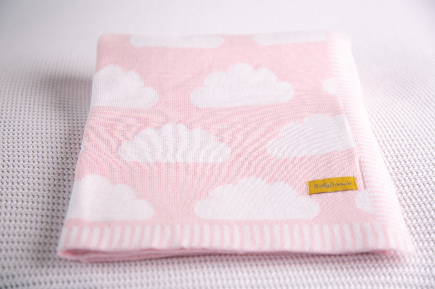 Organic cotton pink clouds BlankieBoo