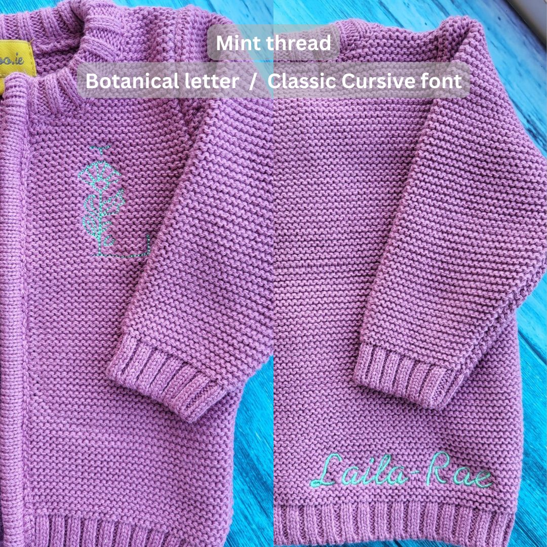 Magenta organic cotton zipped cardigan