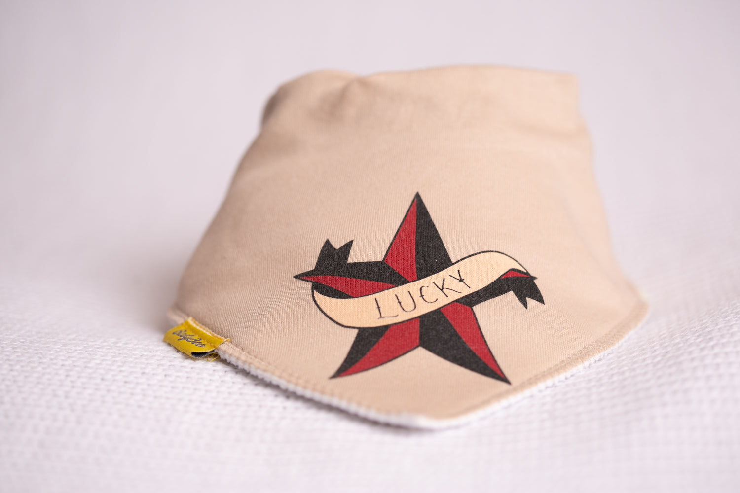 Nautical star organic cotton DribbleBoo bandana bib