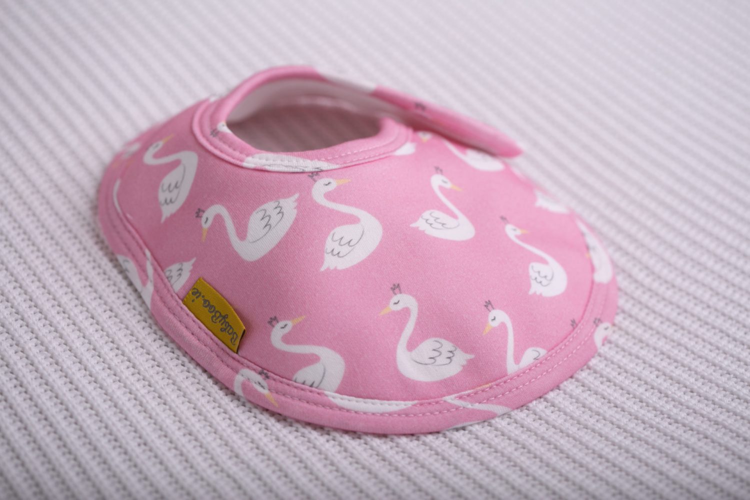 Swan princesses organic cotton LittleBoo baby bib