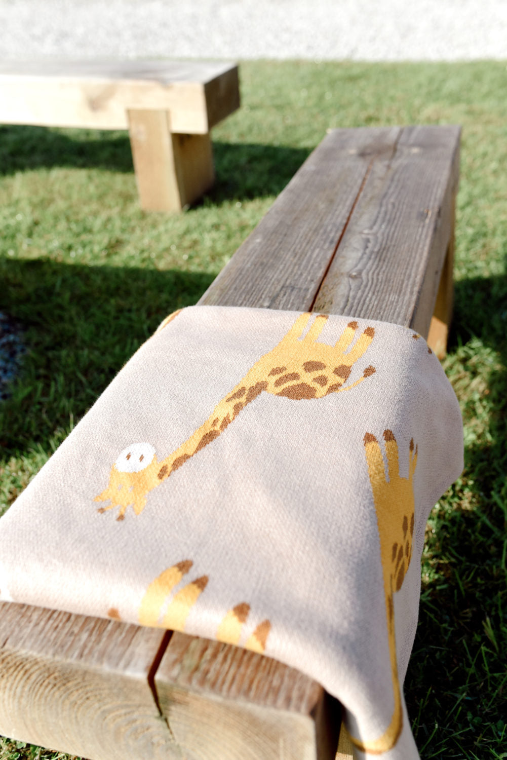 My cuddle blanket - giraffes