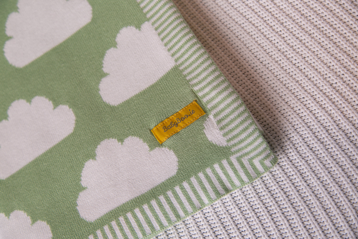 Organic cotton apple clouds BlankieBoo