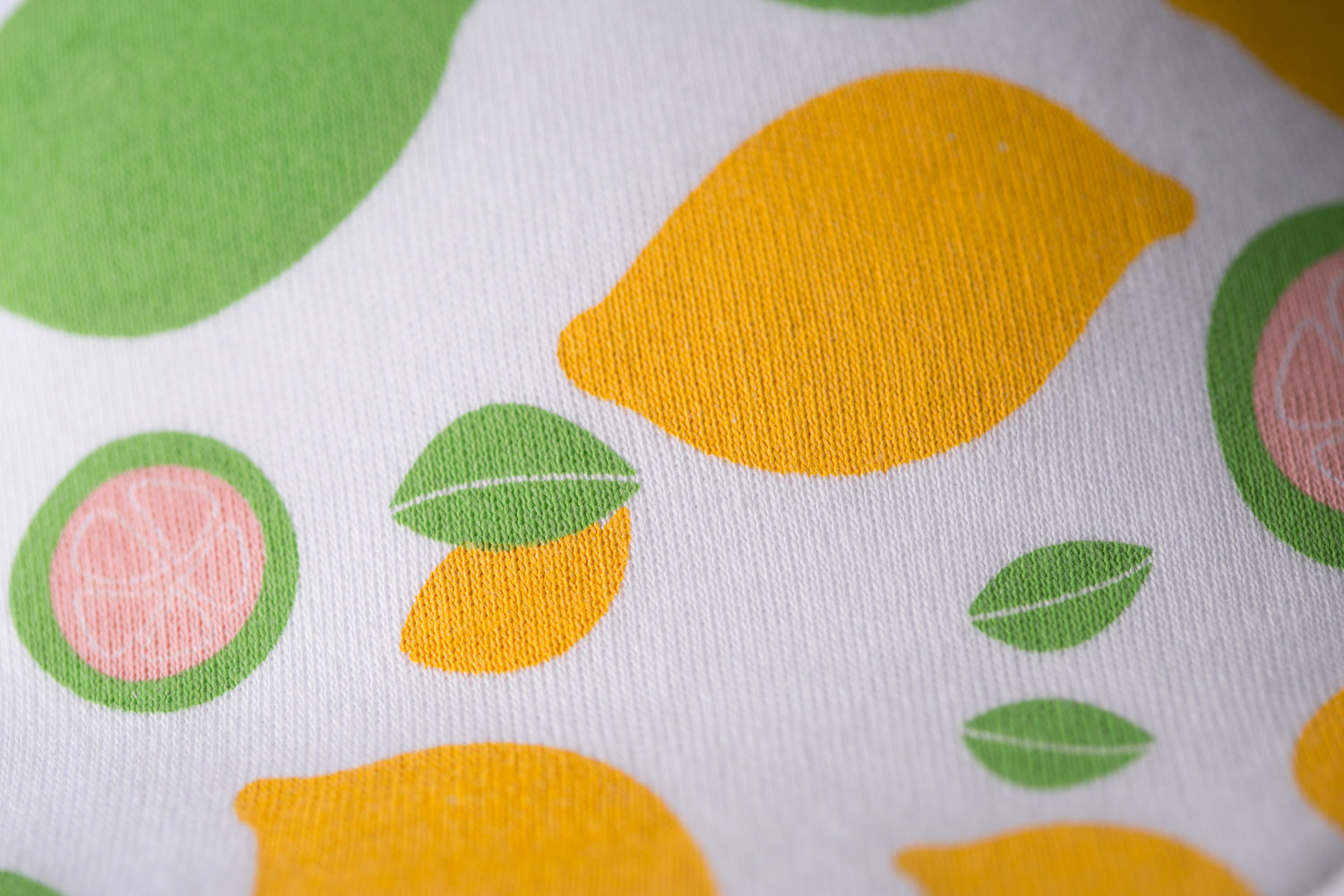 Lemon and lime organic cotton DribbleBoo bandana bib
