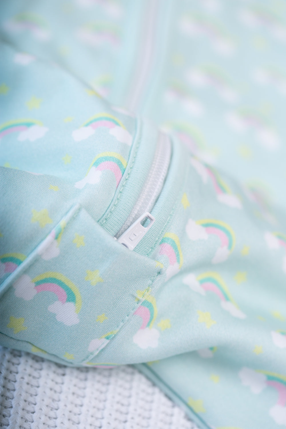 Painted rainbows organic cotton SnuggleBoo sleeping bag (2.5 tog)