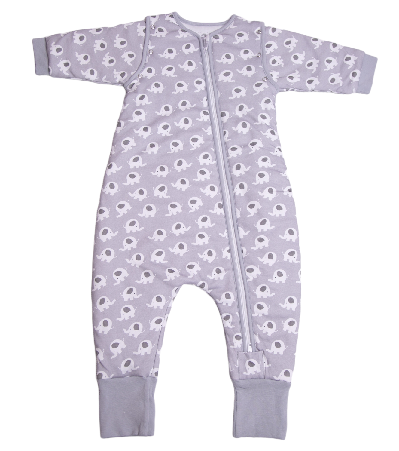 Ellie elephant organic cotton SnuggleBoo sleepsuit (1 tog)