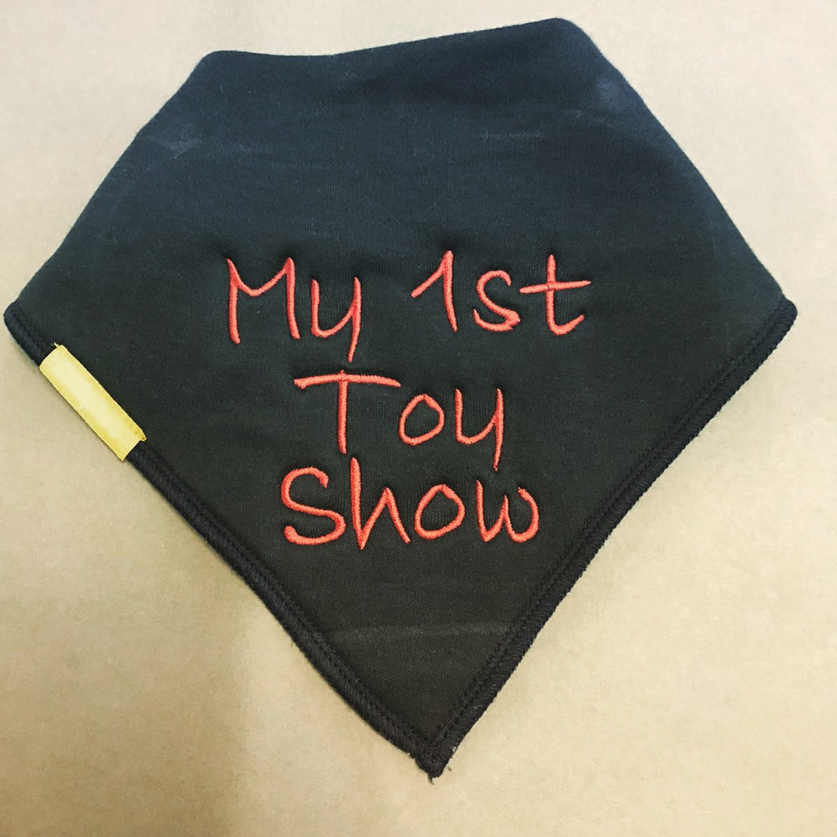 My 1st Toy Show organic cotton bandana bib