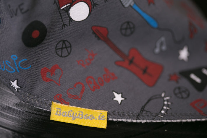 Rockstar organic cotton DribbleBoo bandana bib