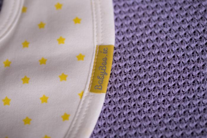 Twinkle twinkle yellow star organic cotton LittleBoo baby bib
