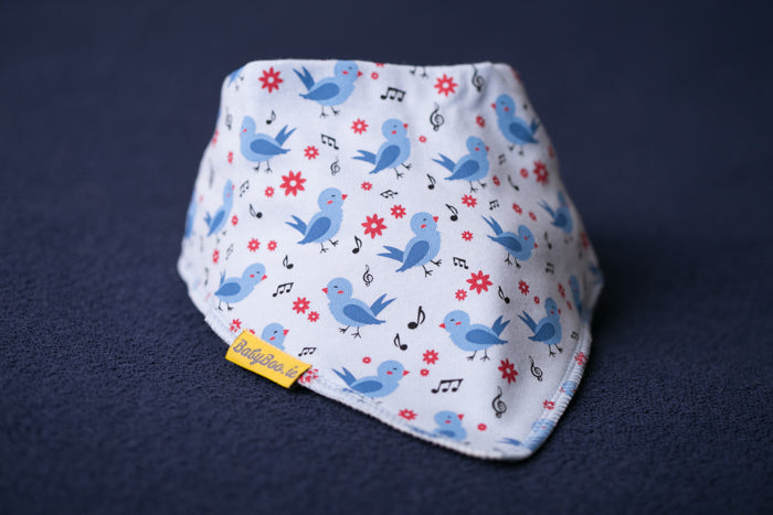 Songbirds organic cotton DribbleBoo bandana bib