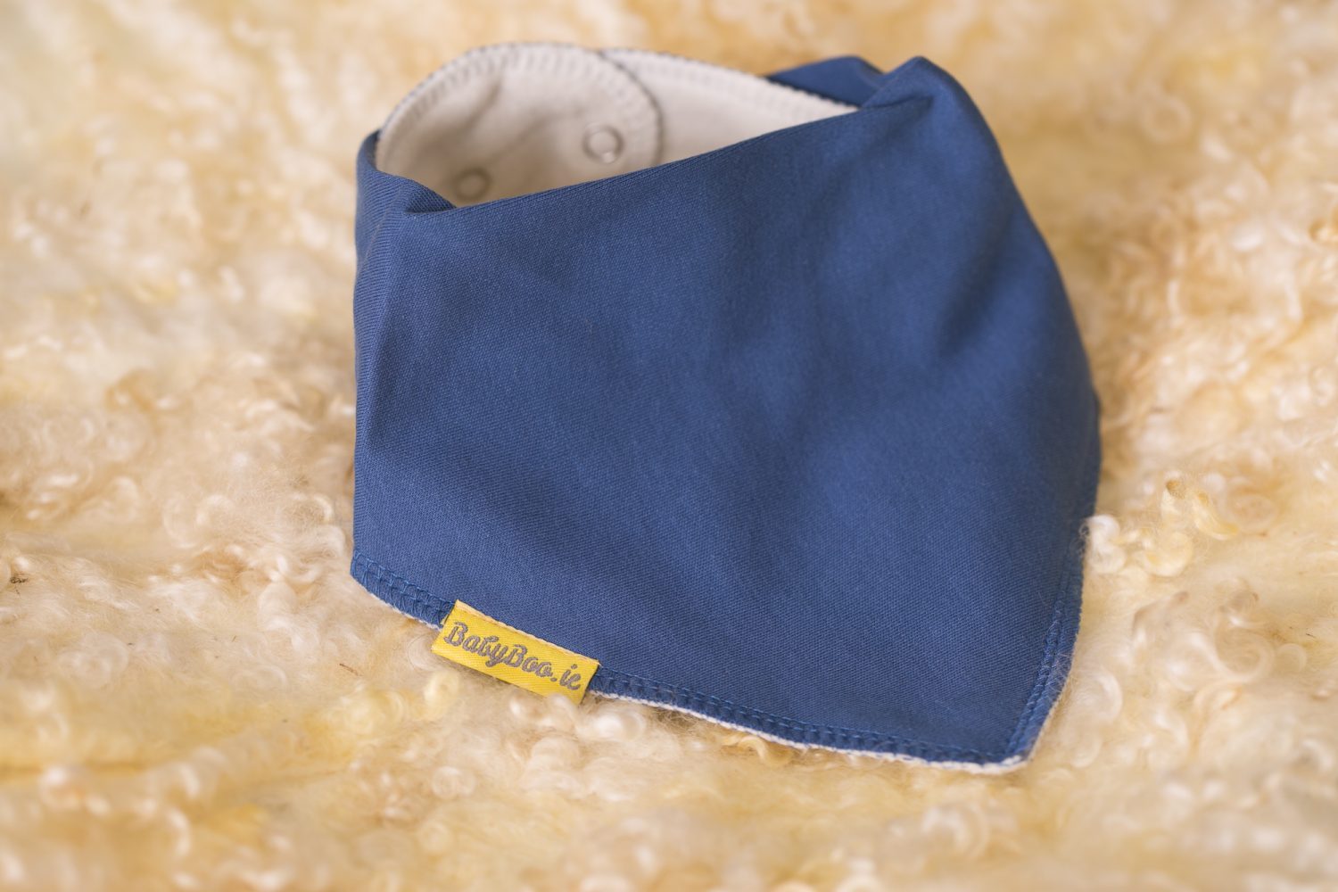 Only child.... until March organic cotton DribbleBoo bandana bib