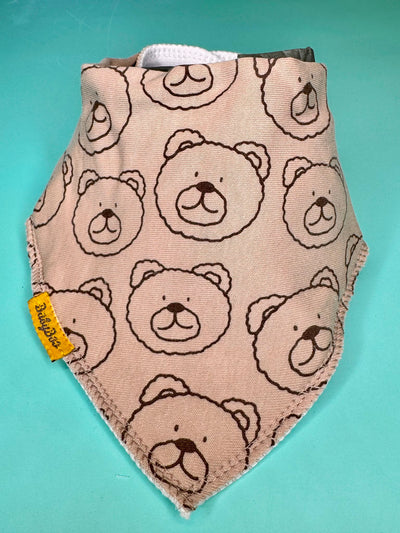 Little Ted organic cotton DribbleBoo bandana bib
