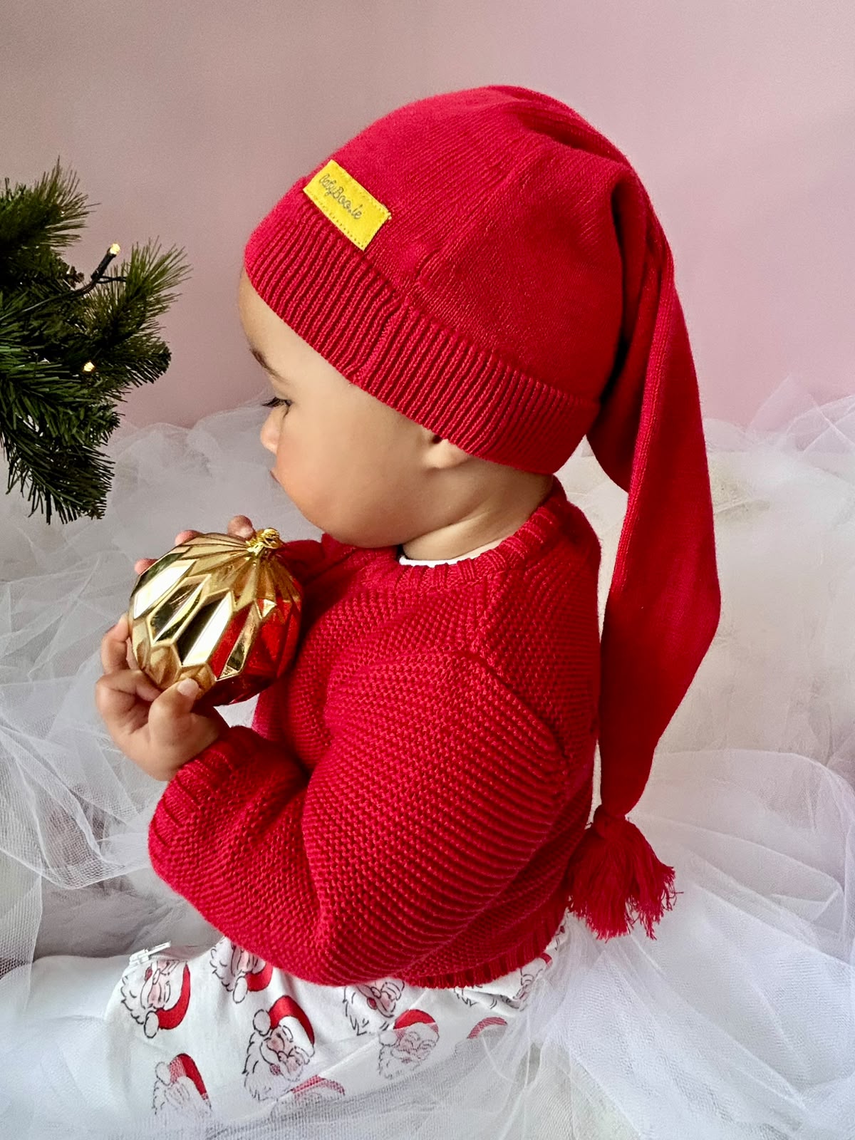 My First Christmas Knitted Cardigan