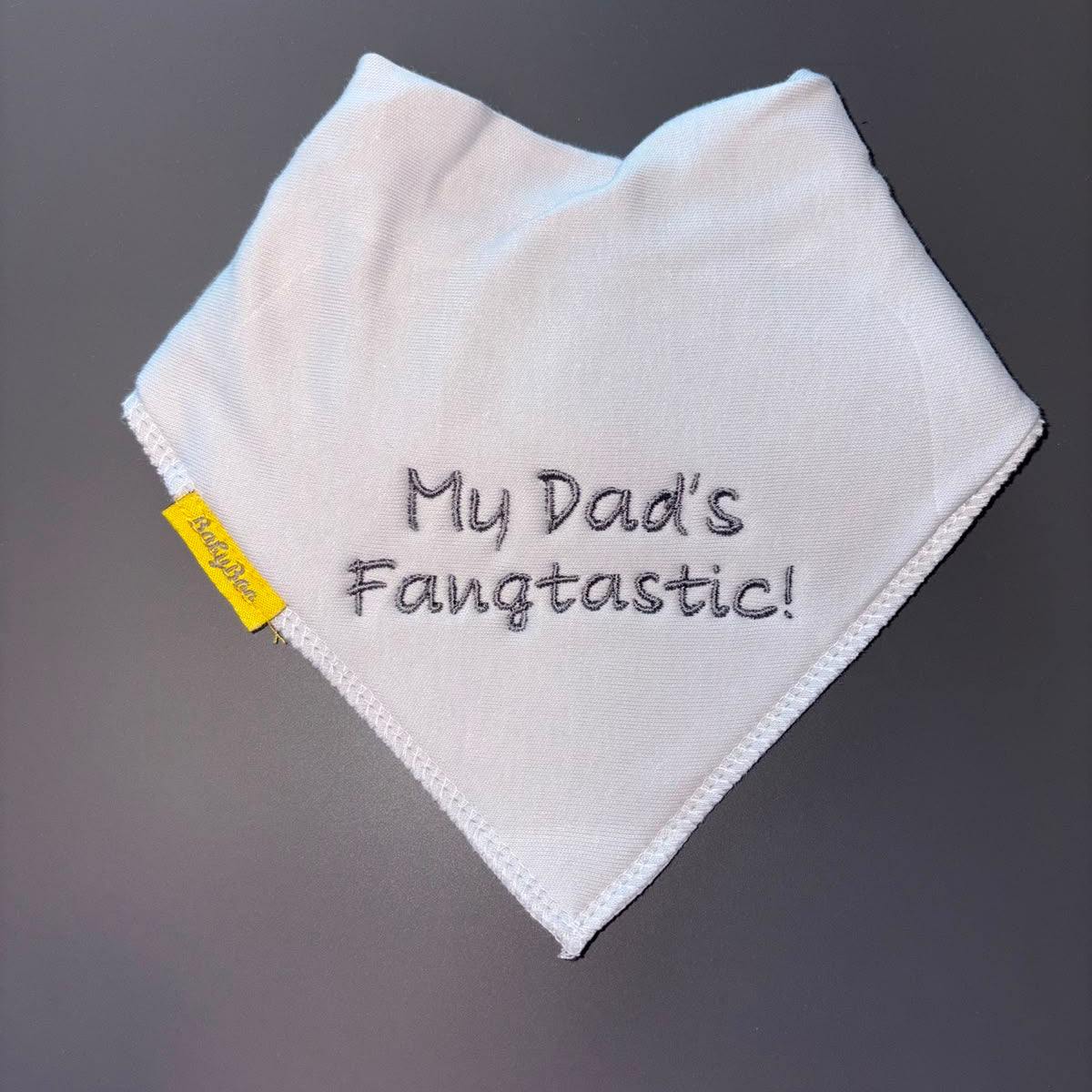Fangtastic organic cotton DribbleBoo bandana bib