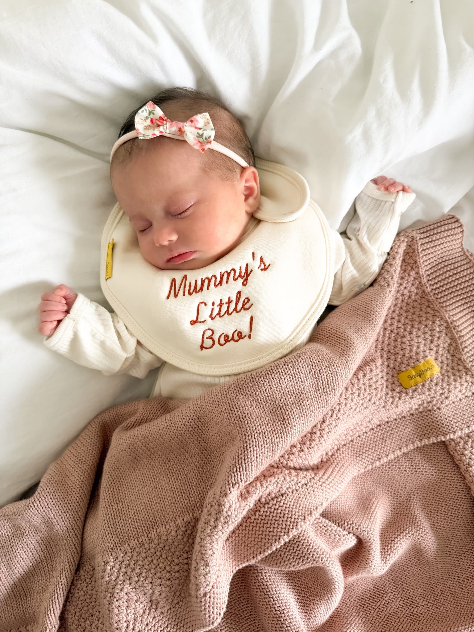 Little Boo organic cotton LittleBoo newborn bib
