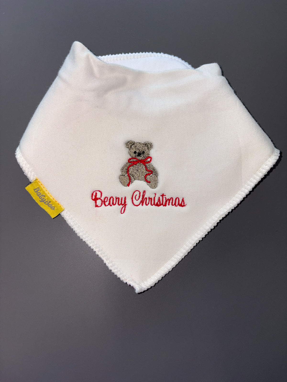 Beary Christmas Organic Cotton DribbleBoo Bib
