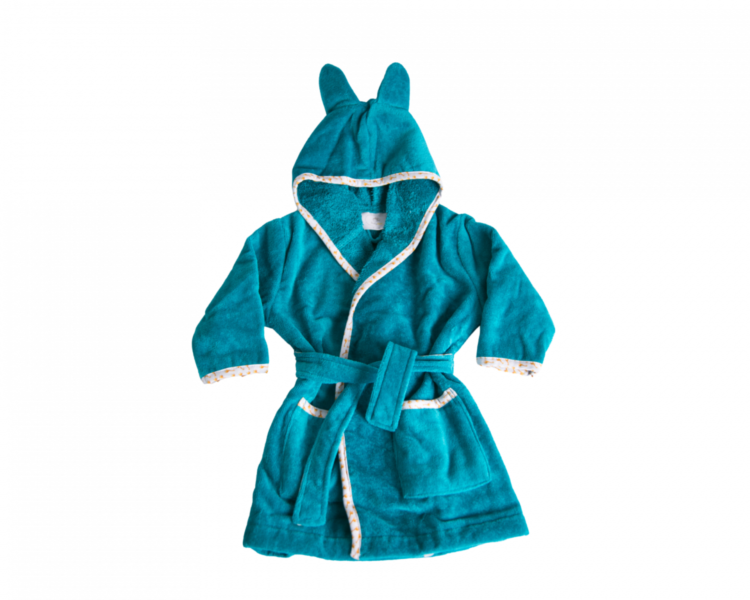 Teal giraffes organic cotton CozyBoo robe