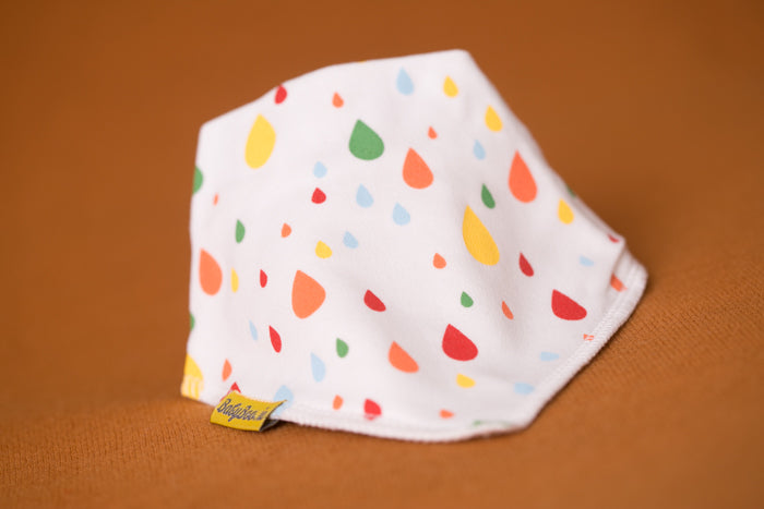 raindrops bandana bib