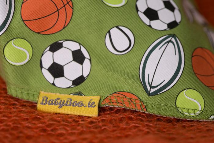 Super sports fan organic cotton DribbleBoo bandana bib