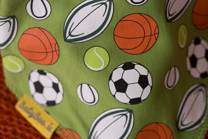 Super sports fan organic cotton DribbleBoo bandana bib