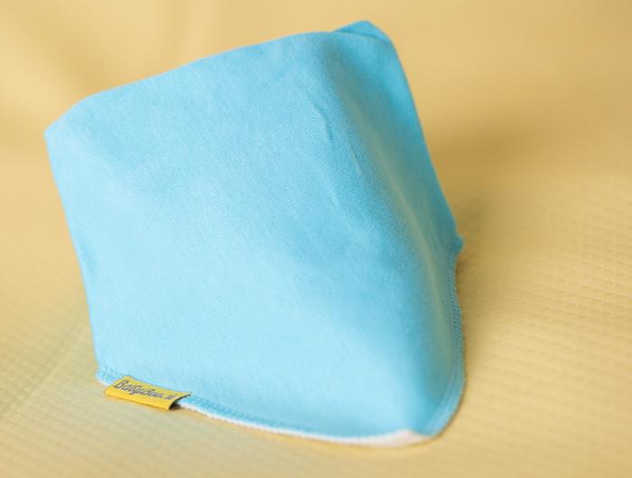 Just turquoise organic cotton DribbleBoo bandana bib