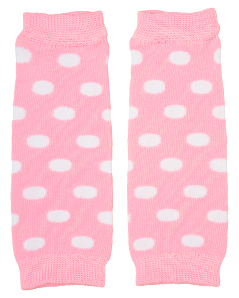 Pink Polka Dot Leg Warmers