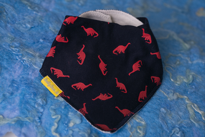 Navy Dinos Bandana Bib - BabyBoo.ie