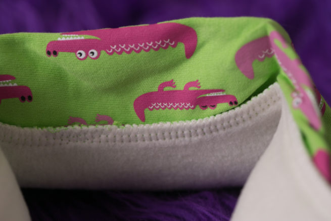 pink alligator bandana bib