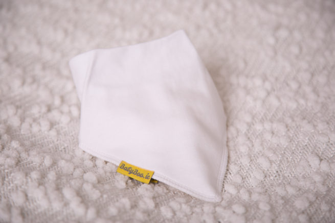 plain white bandana bib