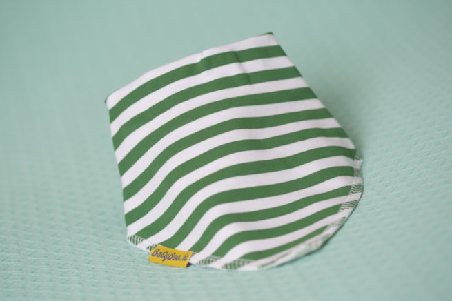 irish green stripes bandana bib