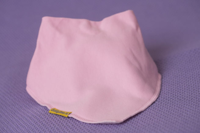 large pink bandana bib