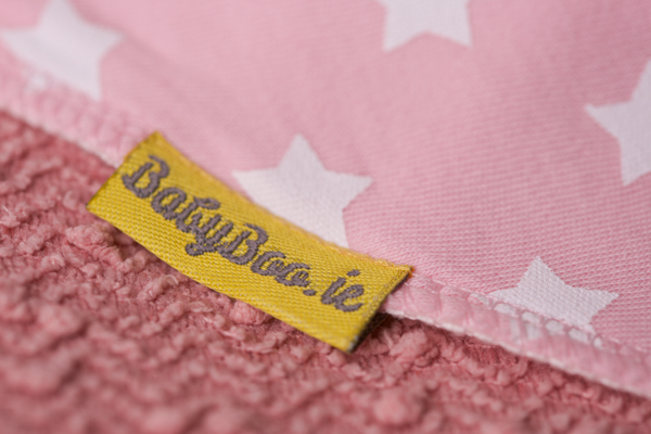 pink stars bandana bib