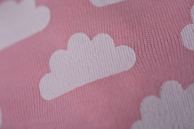pink clouds beanie hat
