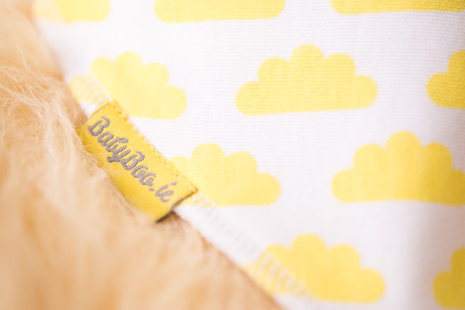Lemon clouds bandana bib