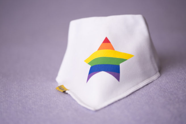 Rainbow pride equality LGBT bandana bib