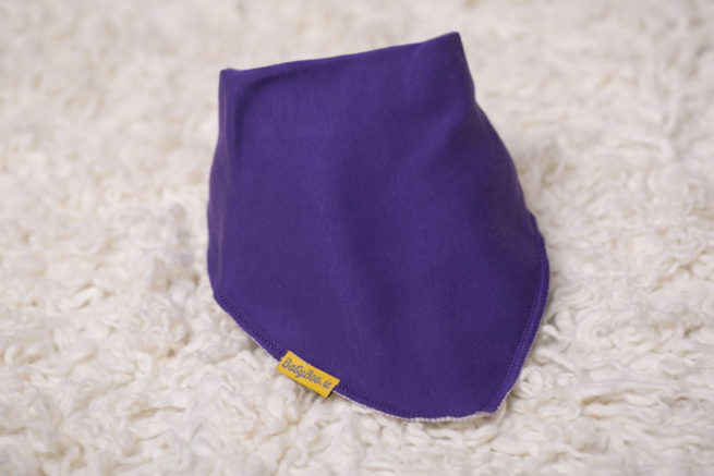 plain purple biggerboo bandana bib