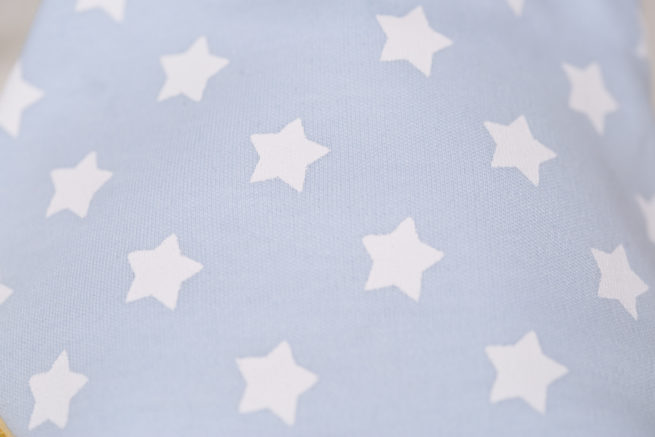 Baby blue stars bandana bib